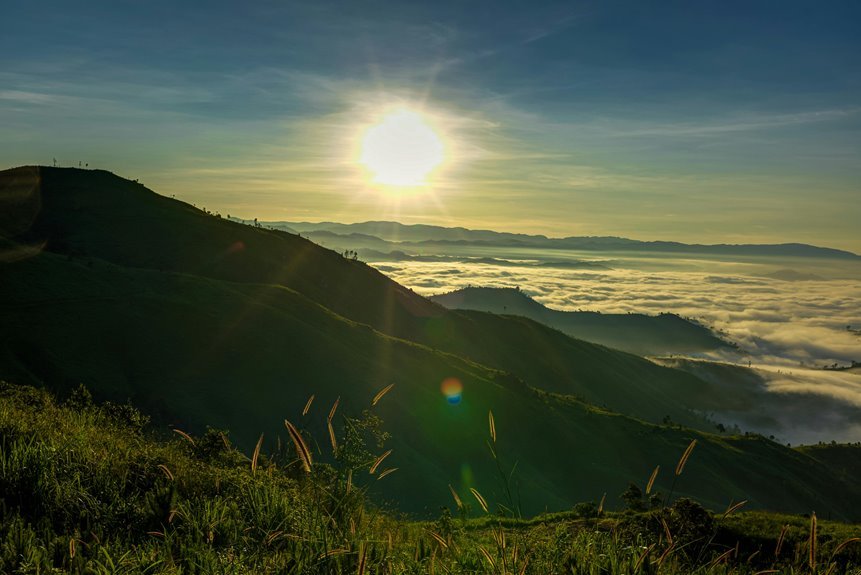 crimson valley s scenic view