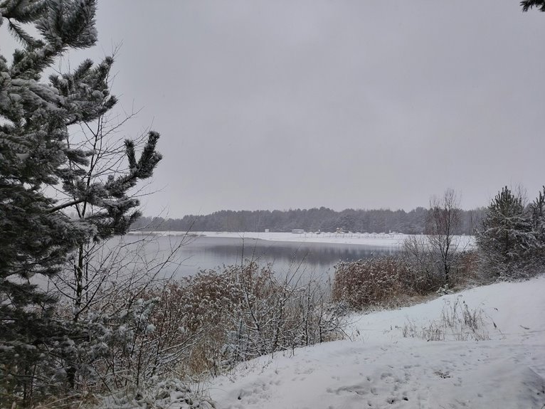 silent frosty expansive landscape